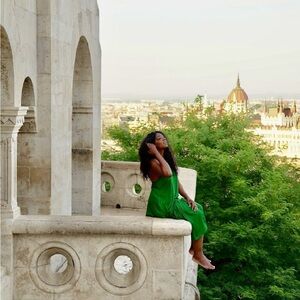 Perrin & Co Green Maxi Dress